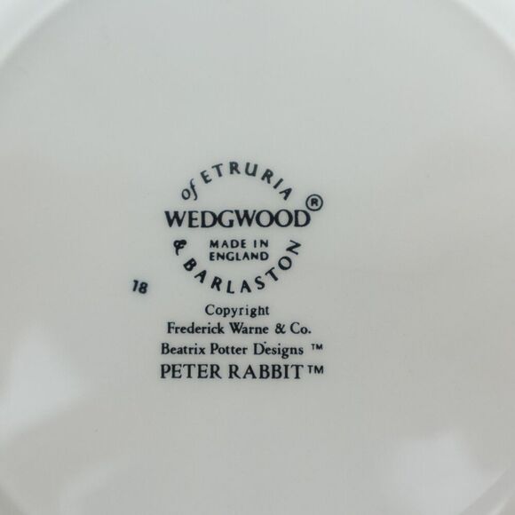 Wedgewood Peter Rabbit Cup And Plate Made in England 1982 - Picture 4 of 12